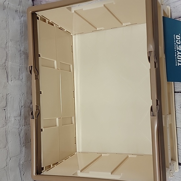 Tidy & Co. Collapsible Storage Crate with Handles 13" x 17" NIB - Picture 2 of 5